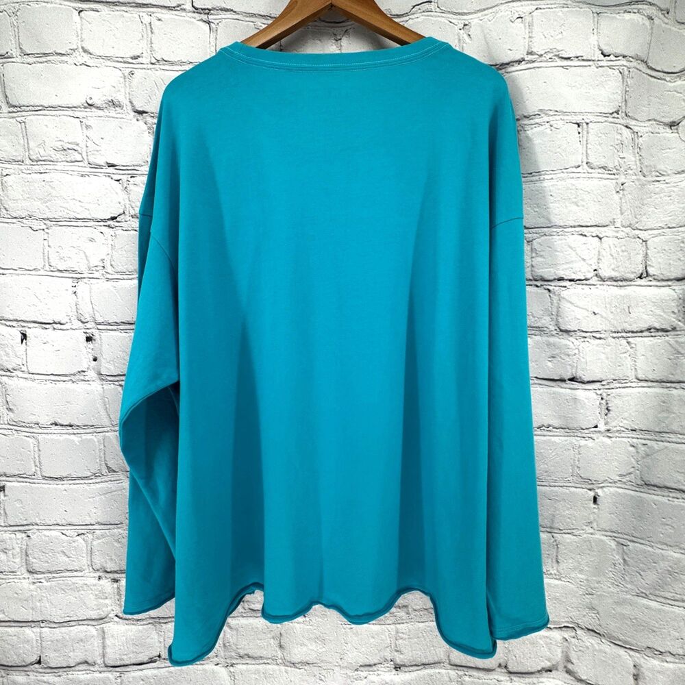 Life Is Good Top Women's XXL Island Blue Relaxed LS Crusher Tee QVC Exclusive - Picture 2 of 13